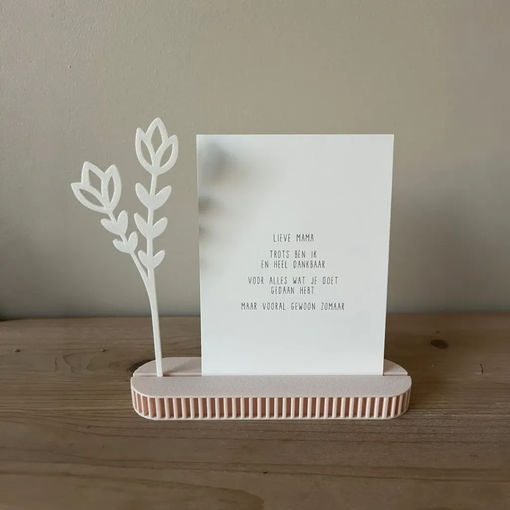 Kaarthouder met bloempje (Productfoto's)